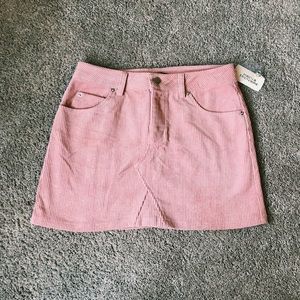 NWT light pink denim skirt